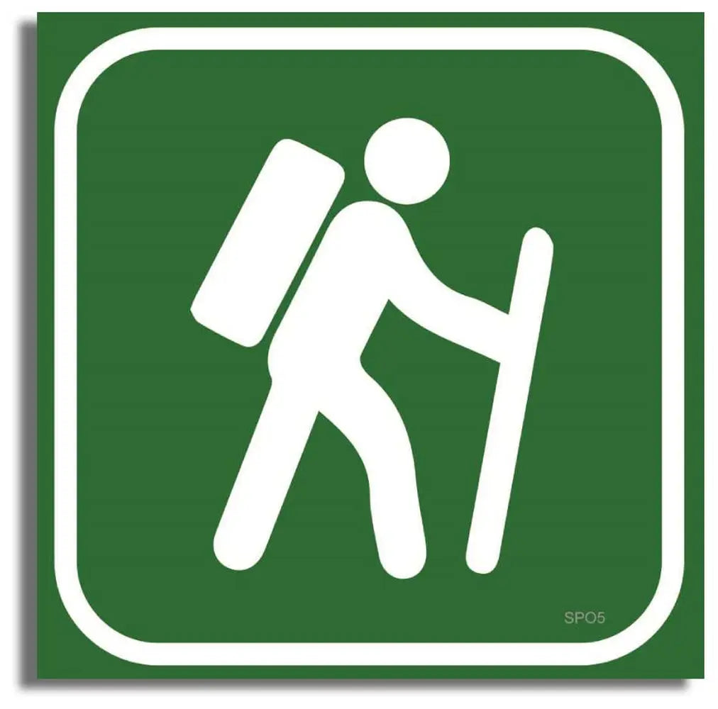 Hiking Sports Bumper Sticker Humper Bumper