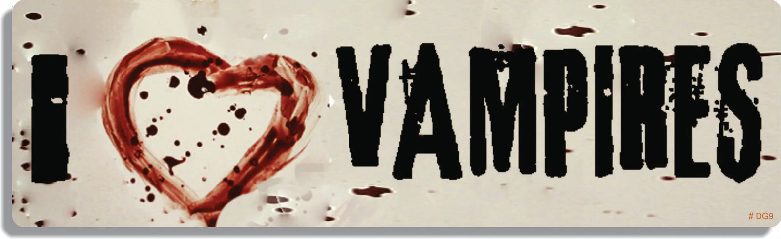 I Heart Vampires - Vampire Bumper Sticker, Car Magnet