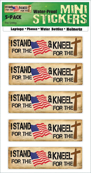 I Stand For The Flag And Kneel For The Cross -  Political Bumper Sticker/Car Magnet Humper Bumper