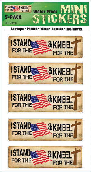 I Stand For The Flag And Kneel For The Cross -  Political Bumper Sticker/Car Magnet Humper Bumper