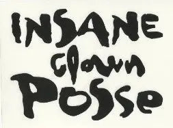 INSANE CLOWN POSSE Vinyl Cut Logo Sticker Backstage Fashion