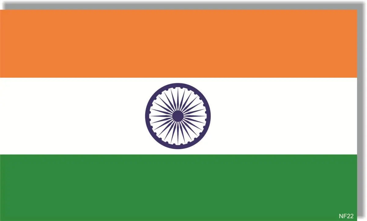 Indian Flag Bumper Sticker, Car Magnet Humper Bumper