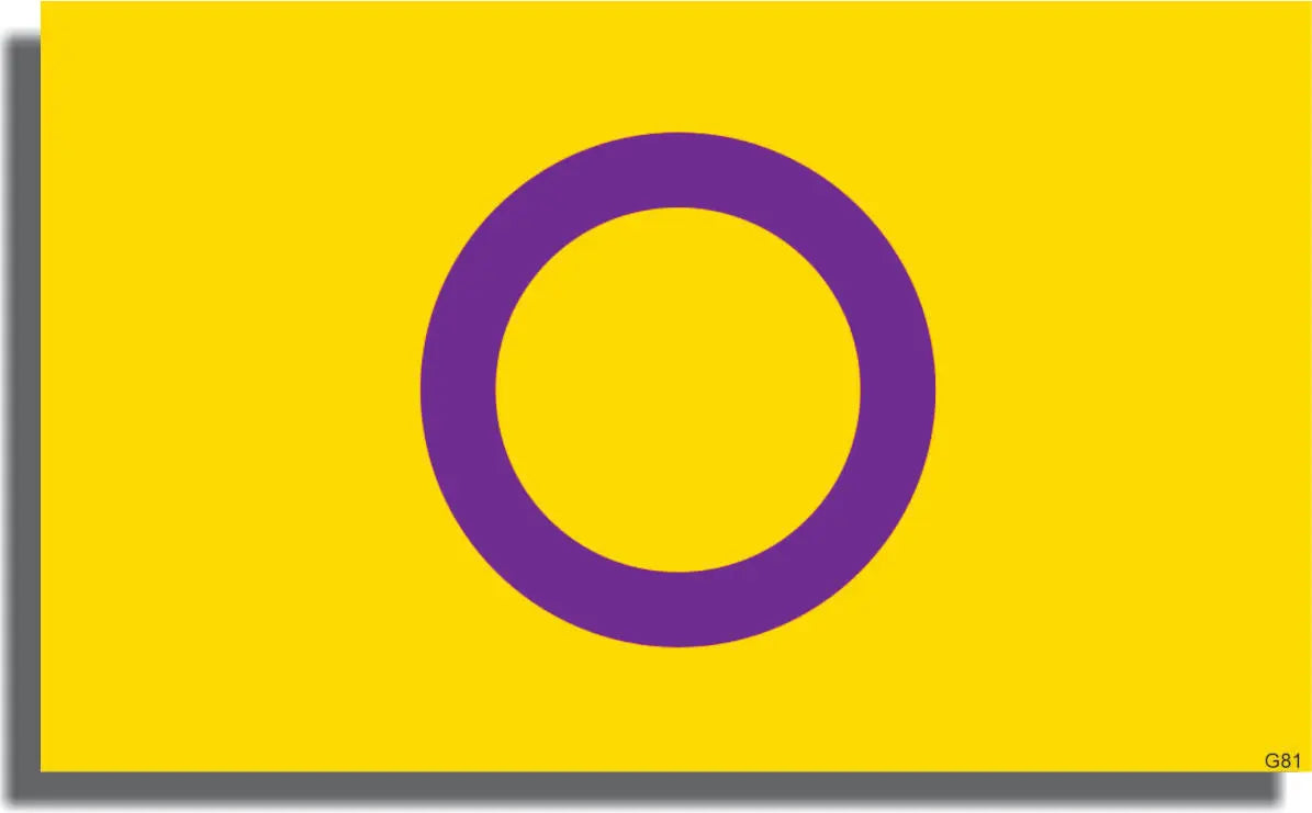 Intersex Pride Flag Bumper Sticker, Car Magnet Humper Bumper