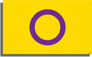 Intersex Pride Flag Bumper Sticker, Car Magnet Humper Bumper