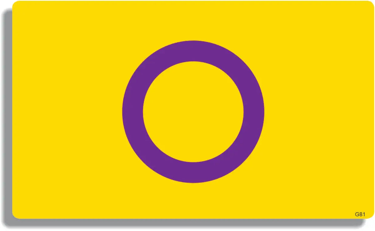 Intersex Pride Flag Bumper Sticker, Car Magnet Humper Bumper