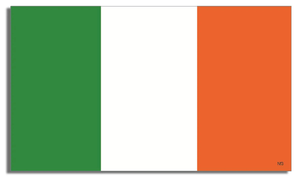 Irish Flag Bumper Sticker, Car Magnet Humper Bumper