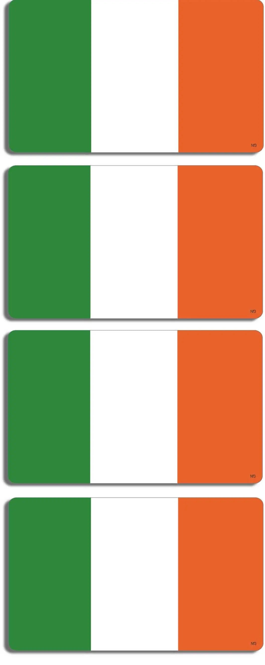 Irish Flag Set of 10 Phone Stickers Humper Bumper
