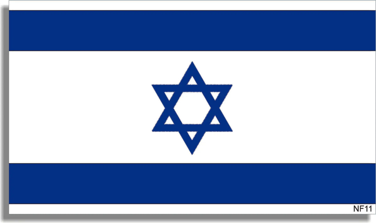 Israel Flag Bumper Sticker, Car Magnet, Sticker Sets Humper Bumper