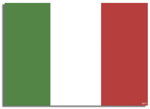 Italian Flag - Flag Bumper Sticker, Car Magnet Humper Bumper