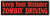 Keep Your Distance Zombie Driving -  Funny Zombie Bumper Sticker, Car Magnet (Copy) Humper Bumper