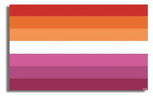 Lesbian Pride Flag - Bumper Sticker, Car Magnet Humper Bumper