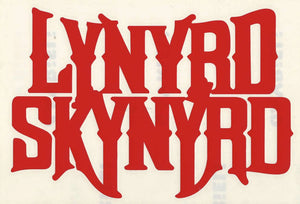 Lynyrd Skynyrd Logo Rub On Vinyl Cut Sticker C&D Visionary