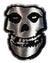 MISFITS Skull Silver Metal Sticker C&D Visionary