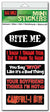 Set of 5 'Bad Girlz' mini Sticker-s -  -  Mini-Sticker- Set Mini-Sticker-SetSet of Bad Girlz mini stickers sticker setmini, set, small