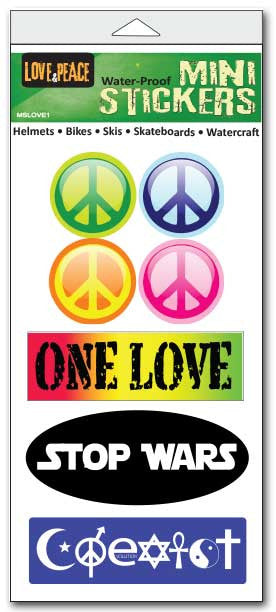 Biker mini Sticker-s - Set of 5 -Size: 1" x 3" each -  Mini-Sticker- Set Mini-Sticker-SetSet of  Biker mini stickers- sticker setmini, set, small