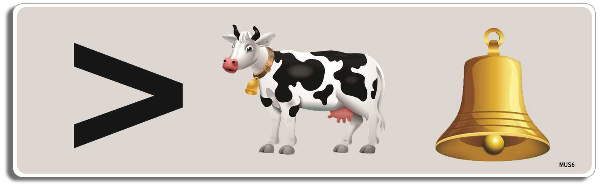 More Cowbell - 3" x 10" Bumper Sticker--Car Magnet- -  Decal Bumper Sticker-funny Bumper Sticker Car Magnet More Cowbell-    Decal for cars music, snl