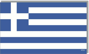 Greek Flag - National Flag Bumper Sticker, Car Magnet