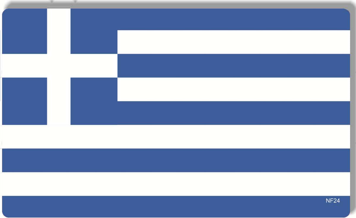 Greek Flag - National Flag Bumper Sticker, Car Magnet