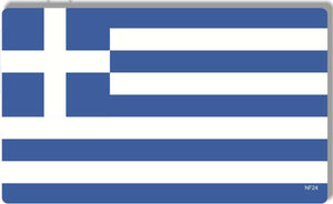 Greek Flag - National Flag Bumper Sticker, Car Magnet