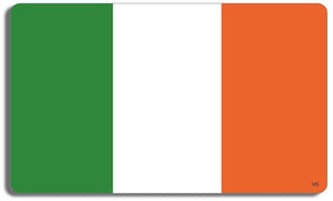 Irish Flag - 3.5" x 5" -  Decal Bumper Sticker-National Bumper Sticker Car Magnet Irish Flag-  Decal for carsamerican flag, anti war, international flags, patriot, patriotic, peace, protest war, stars and stripes