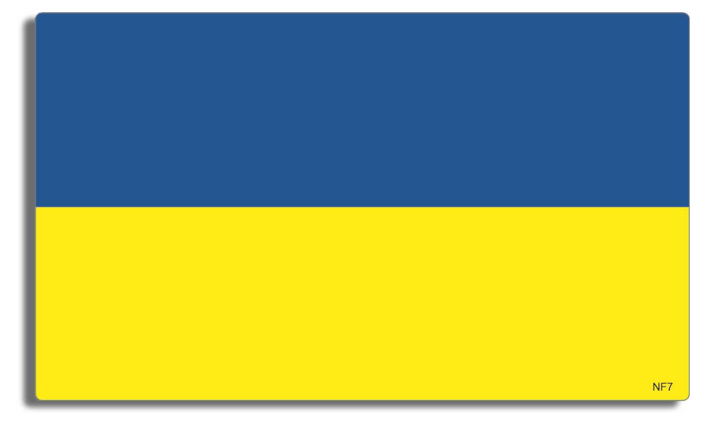 Ukranian Flag - 3.5" x 5" -  Decal Bumper Sticker-national Bumper Sticker Car Magnet Ukranian Flag-  Decal for carsamerican flag, anti war, german flag, germany, international flags, patriot, patriotic, peace, protest war, stars and stripes