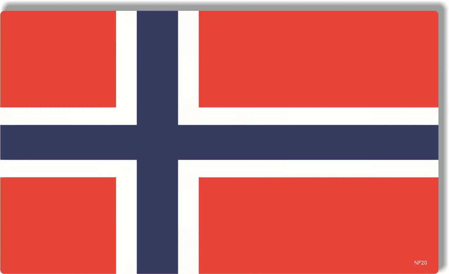 Norway Flag Bumper Sticker, Car Magnet Humper Bumper