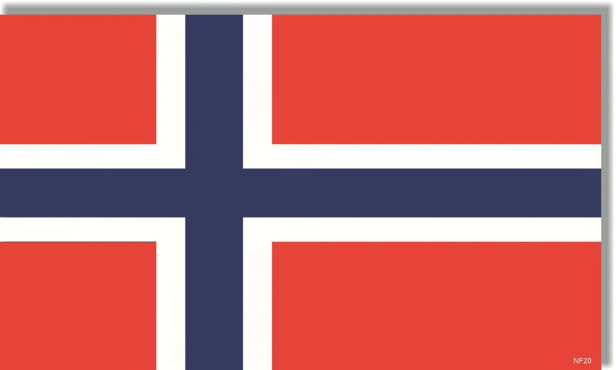 Norway Flag Bumper Sticker, Car Magnet Humper Bumper