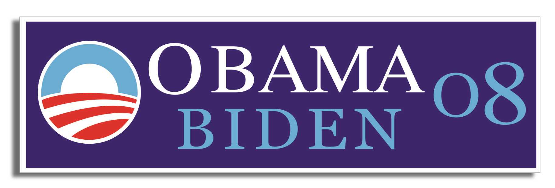 Obama Biden '08 -  3" x 10" Bumper Sticker--Car Magnet- -  Decal Bumper Sticker-liberal Bumper Sticker Car Magnet Obama Biden '08-    Decal for cars#notmypresident, #resistance, anti trump, democrat, liberal, Obama, resist