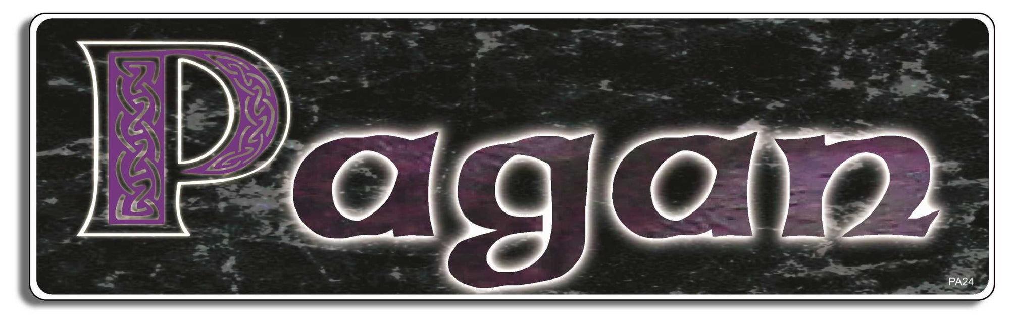 Pagan - 3" x 10" Bumper Sticker--Car Magnet- -  Decal Bumper Sticker-pagan Bumper Sticker Car Magnet Pagan-    Decal for carsatheist, pagan, wiccan, witch