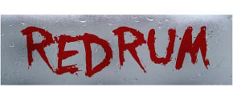 Redrum - 3" x 10" Bumper Sticker--Car Magnet- -  Decal Bumper Sticker-stephen king Bumper Sticker Car Magnet Redrum-    Decal for carsstephen king, the shining