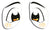 Anime eyes #2 size: 3.75"H Bumper Sticker-s -  Decal Bumper Sticker-cool Bumper Sticker Car Magnet Anime eyes-  Decal for carsdragon ball, manga, pokemon