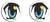 Anime eyes #5 size: 3.75"H  Bumper Sticker-s -  Decal Bumper Sticker-cool Bumper Sticker Car Magnet Anime eyes-  Decal for carsdigimon, dragon ball, manga, pokemon