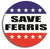Save Ferris - 4.75" x 4.75" Bumper Sticker- -  Decal ferris day off Bumper Sticker Car Magnet Save Ferris-  Decal for carsferris bueller's day off, funny bumper sticker, movie quotes