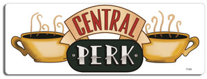 Central Perk - 3" x 8" Bumper Sticker- or Car Car Magnet- -  Decal Bumper Sticker-friends Bumper Sticker Car Magnet Central Perk-  Decal for carsfriends, funny bumper sticker
