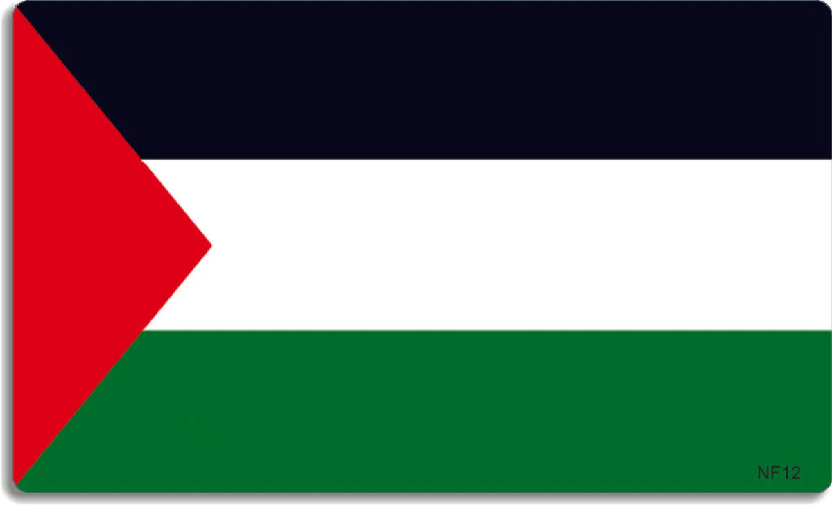 etichetta Palestine Flag Bumper Sticker 152mmx76mm etichetta Palestine Flag Bumper Sticker 152mmx76mm