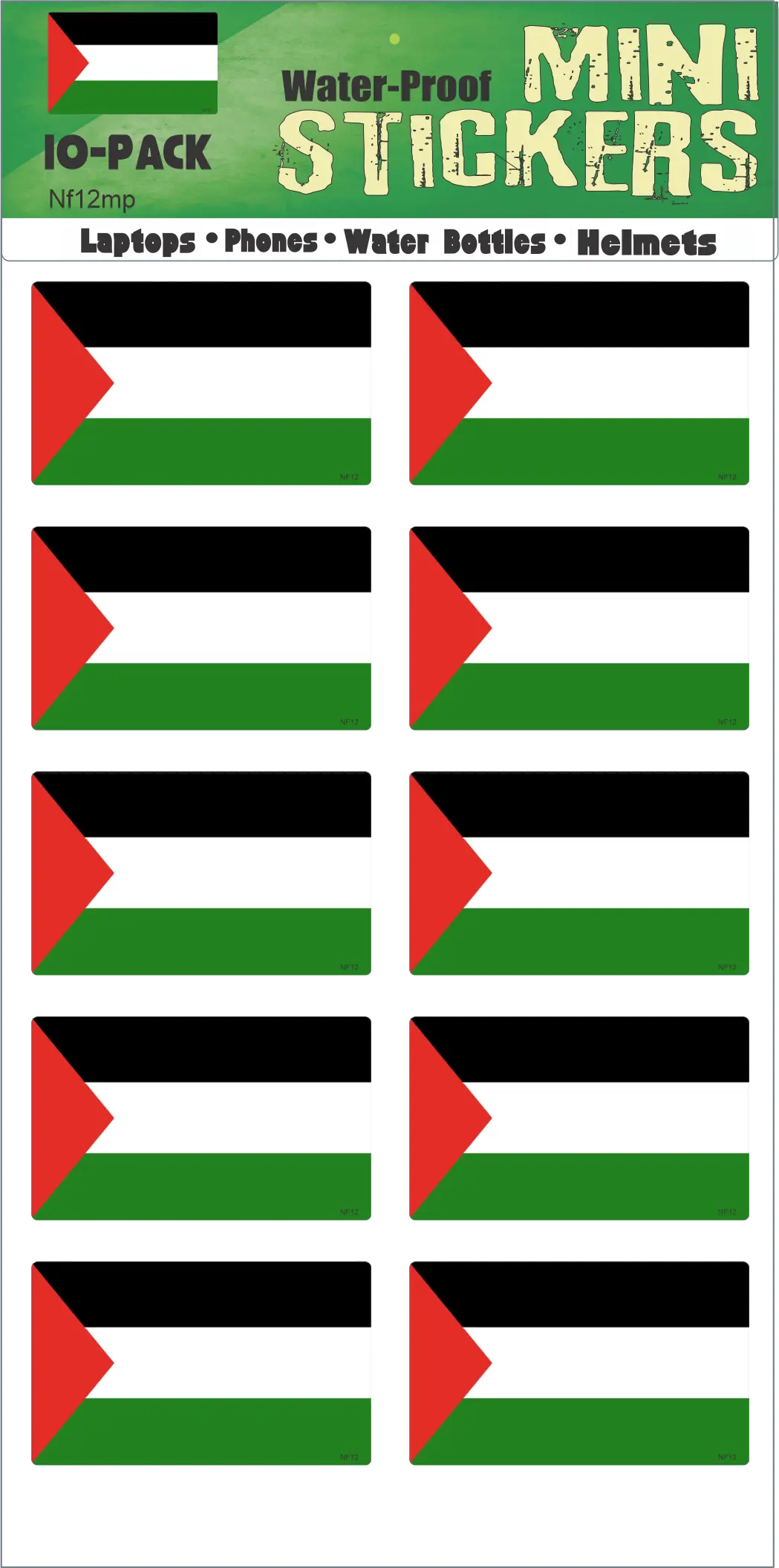 Palestine Flag Bumper Stickers, Sticker Sets, Car Magnet Humper Bumper