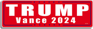 Trump / Pence 2024 Political Bumper Sticker, Mini Stickers, Car Magnet Humper Bumper