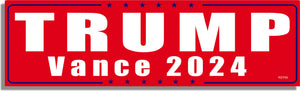 Trump / Pence 2024 Political Bumper Sticker, Mini Stickers, Car Magnet Humper Bumper