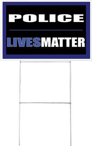 Police Lives Matter Yard Sign Humper Bumper