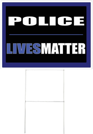 Police Lives Matter Yard Sign Humper Bumper