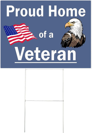 Proud Home of a Veteran Yard Sign Humper Bumper