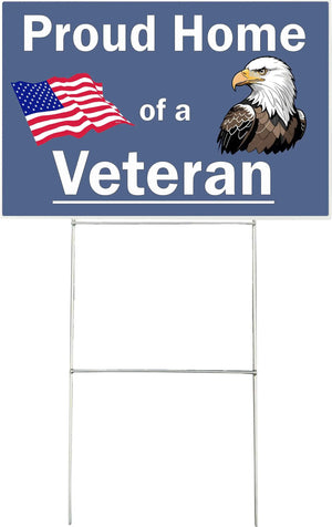 Proud Home of a Veteran Yard Sign Humper Bumper