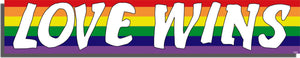 Rainbow Skinny Flag - LGBT Bumper Sticker, Car Magnet (Copy) Humper Bumper