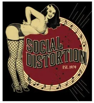 SOCIAL DISTORTION Burlesque Sticker C&D Visionary