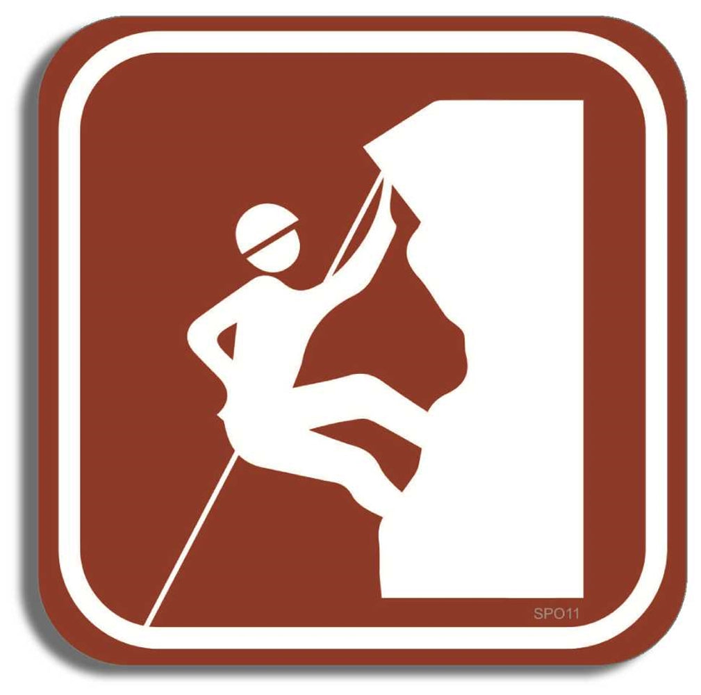 Rock climbing 3.5" x 3.5" Bumper Sticker- -  Decal Bumper Sticker-sports Bumper Sticker Car Magnet Rock climbing-  Decal for carsactivities, climber, outdoors, sports