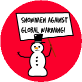Snowmen Against Global Warming - Environmental Bumper Sticker Humper Bumper