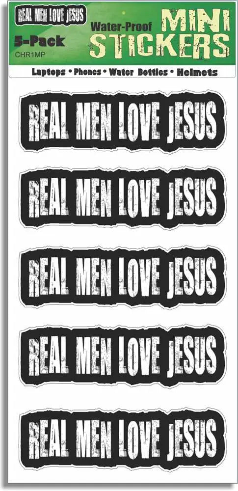 Real Men Love Jesus - Christian Bumper Sticker/Sticker Sets Humper Bumper