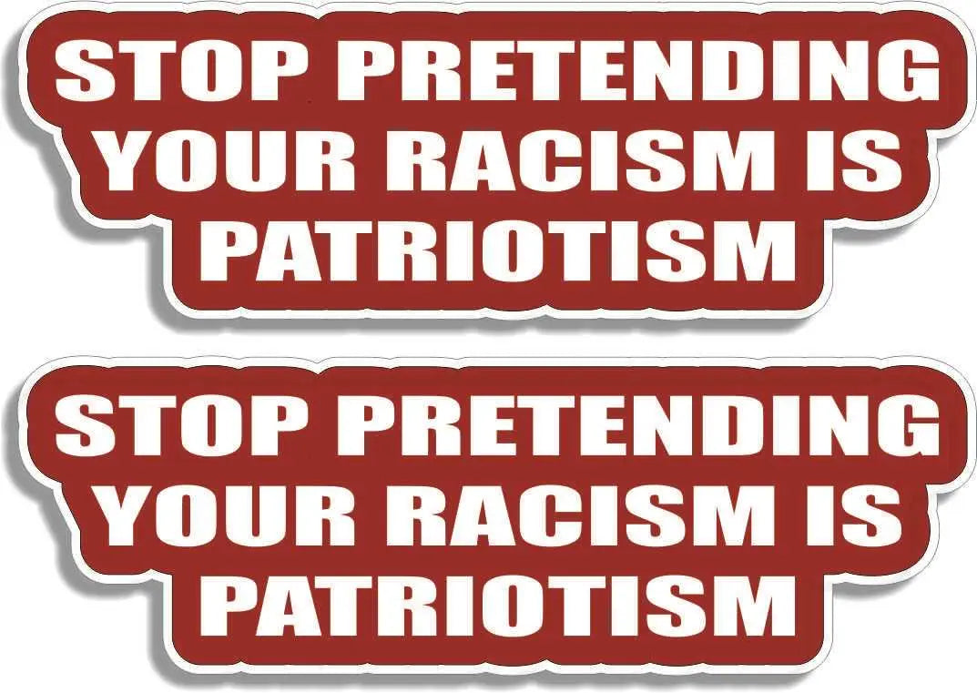 Stop Racial Profiling Sticker Political Car Stickers, Phone Stickers Stop Pretending Your Racism Is ...