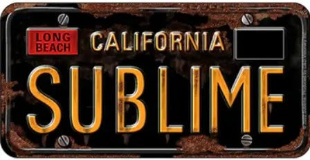 Sublime Sticker License Plate C&D Visionary