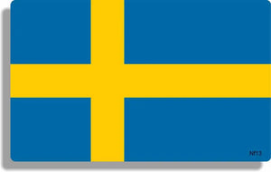 Swedish Flag Bumper Sticker, Car Magnet Humper Bumper